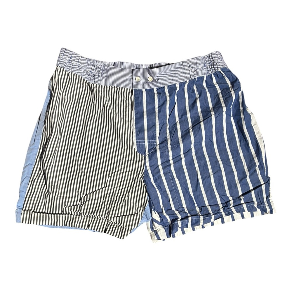 Alex Mill Cocktail Stripe Colorblock Pajama Shorts